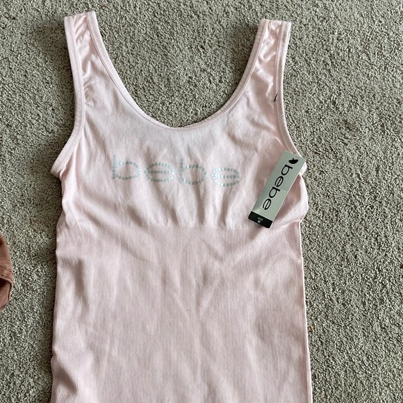 NEW Bebe Baby Pink Sleeveless top size M - Picture 3 of 7